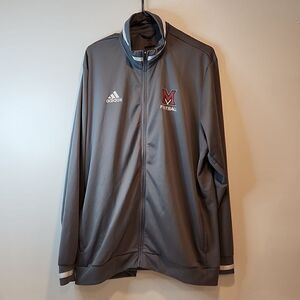 Adidas Climacool Full Zip Track Jacket Miami Of Ohio Football Men's 2XL Gray